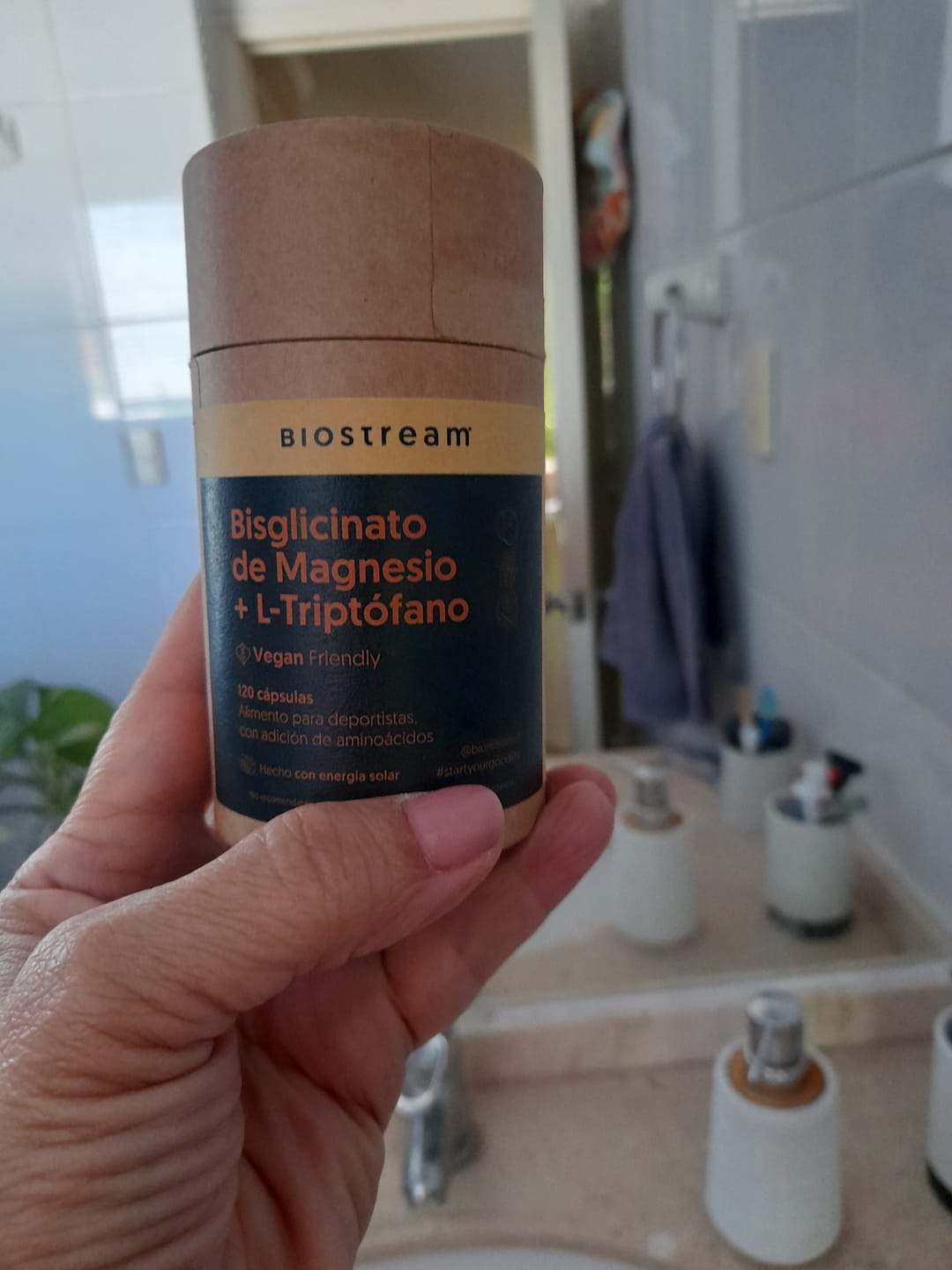 Customer photo review of Bisglicinato de Magnesio + L-triptófano 120 Cápsulas Vegano