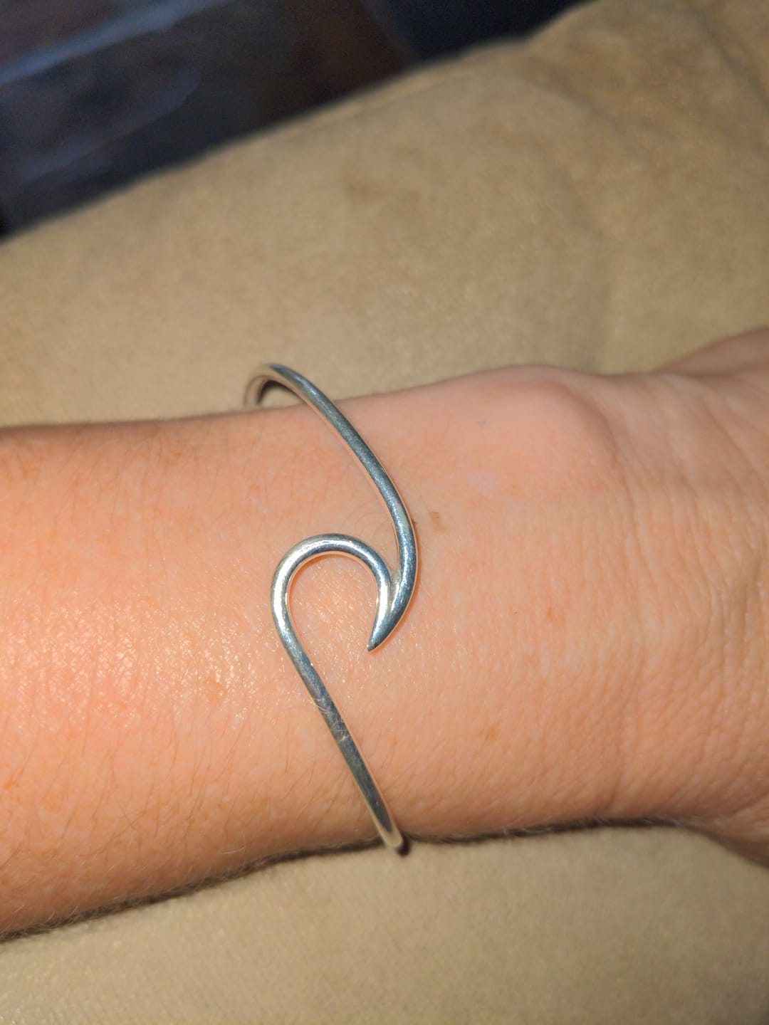 Customer photo review of Wave Cuff Bracelet