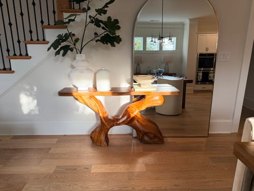 Customer photo review of Mid Century Foyer Table For Living Room
