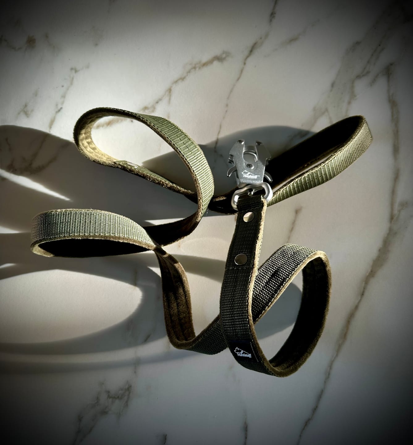 Customer photo review of Walk Leash Svart - Säkert nylonkoppel i olika längder