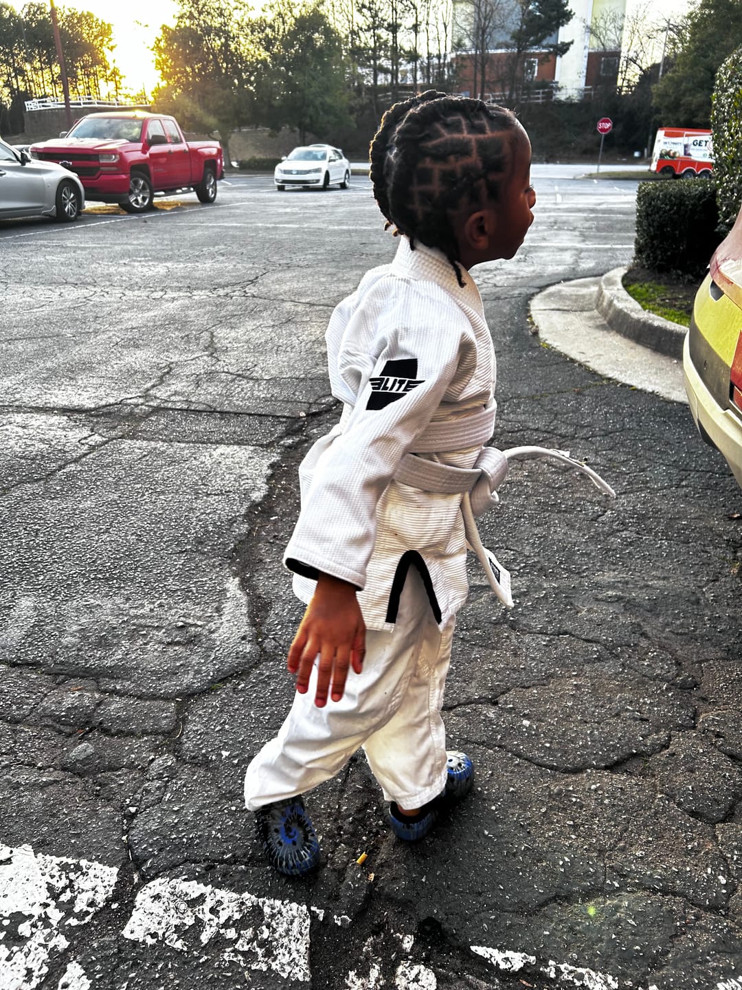 Customer photo review of Core White Brazilian Jiu Jitsu Kids BJJ Gi