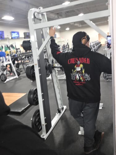 Customer photo review of Soldier Embroidery Hoodie