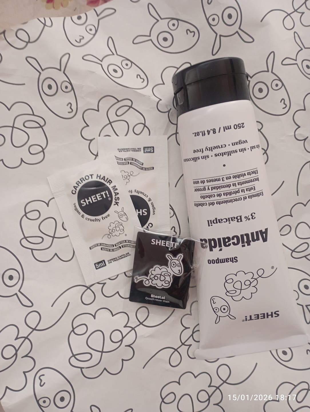 Customer photo review of Shampoo Anticaída