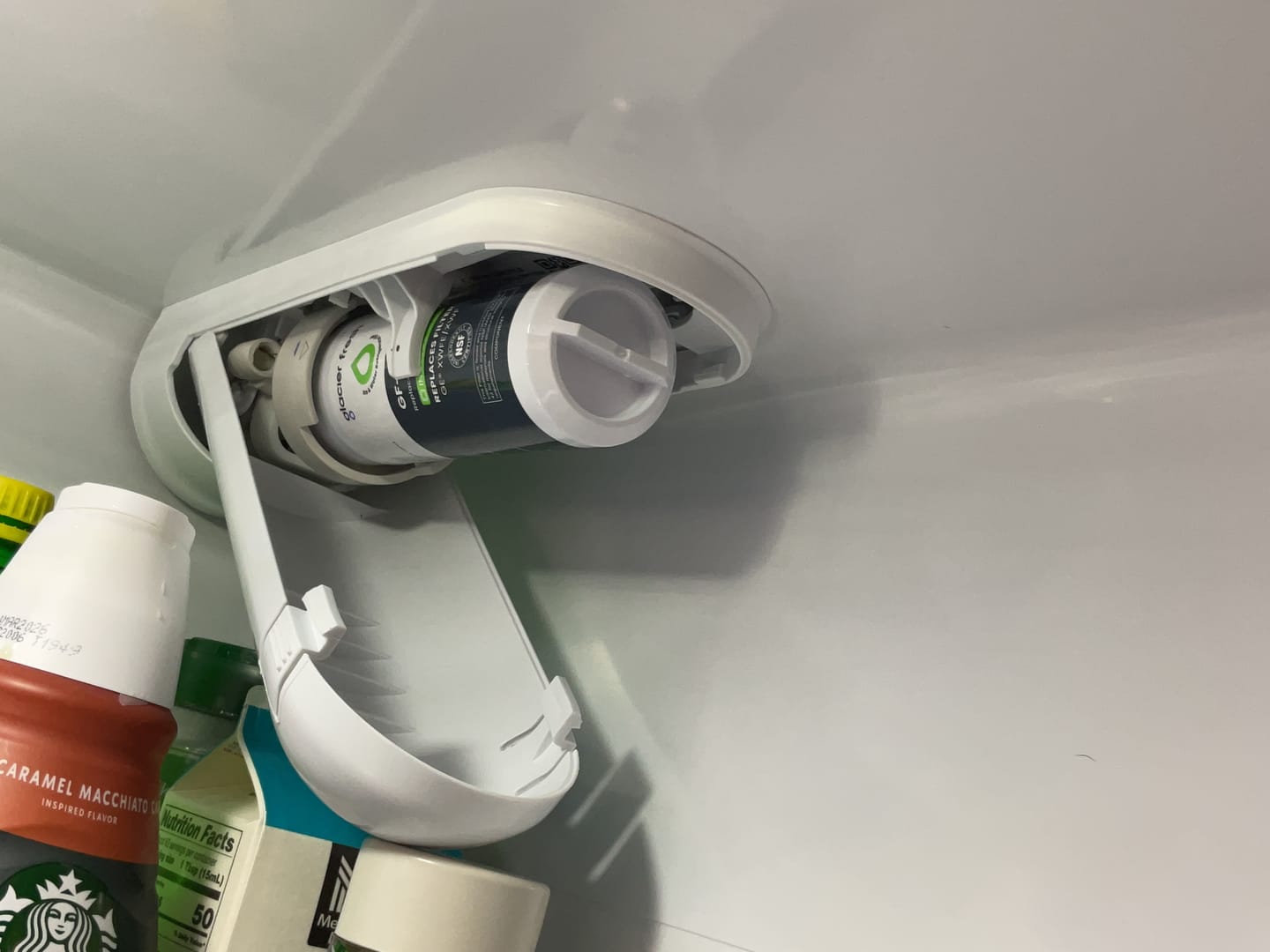 Customer photo review of Glacierfresh XWFE Water Filter Compatible with GE Refrigerator(with RFID chip)