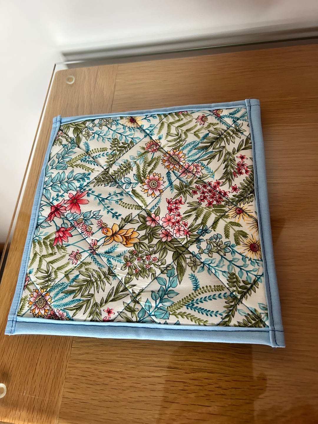 Customer photo review of Colourful Abstract Floral Rose & Hubble Cotton Poplin Fabric
