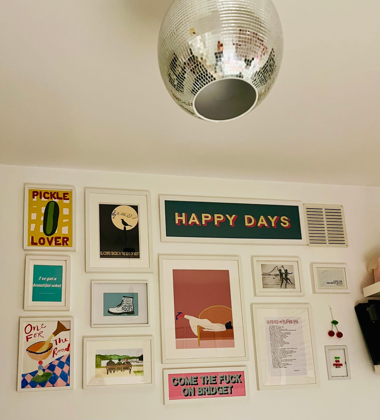 Customer photo review of Come The Fuck On Bridget Framed Print