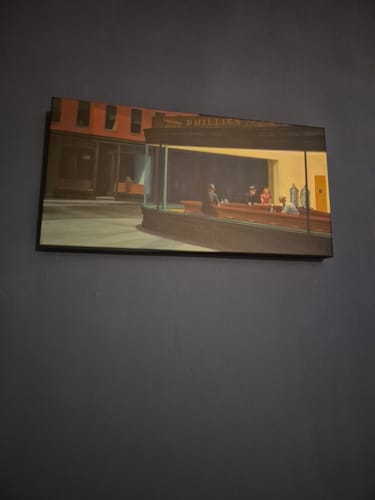 Customer photo review of Nighthawks | Edward Hopper | 1941