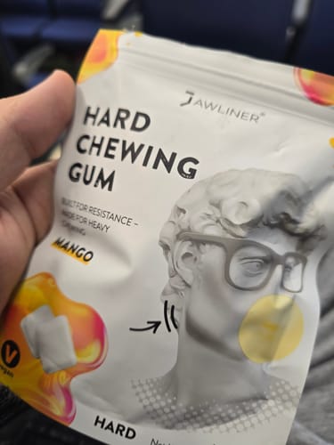 Customer photo review of JAWLINER® Hard Chewing Gum