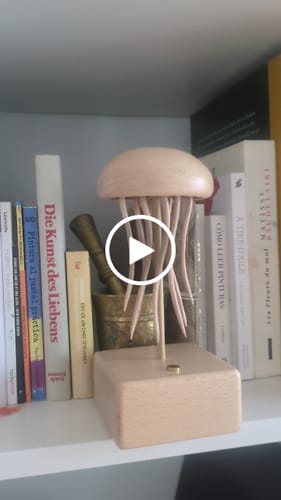 Customer video review of MarinerPoet™ Handcrafted Wooden Jellyfish Automaton