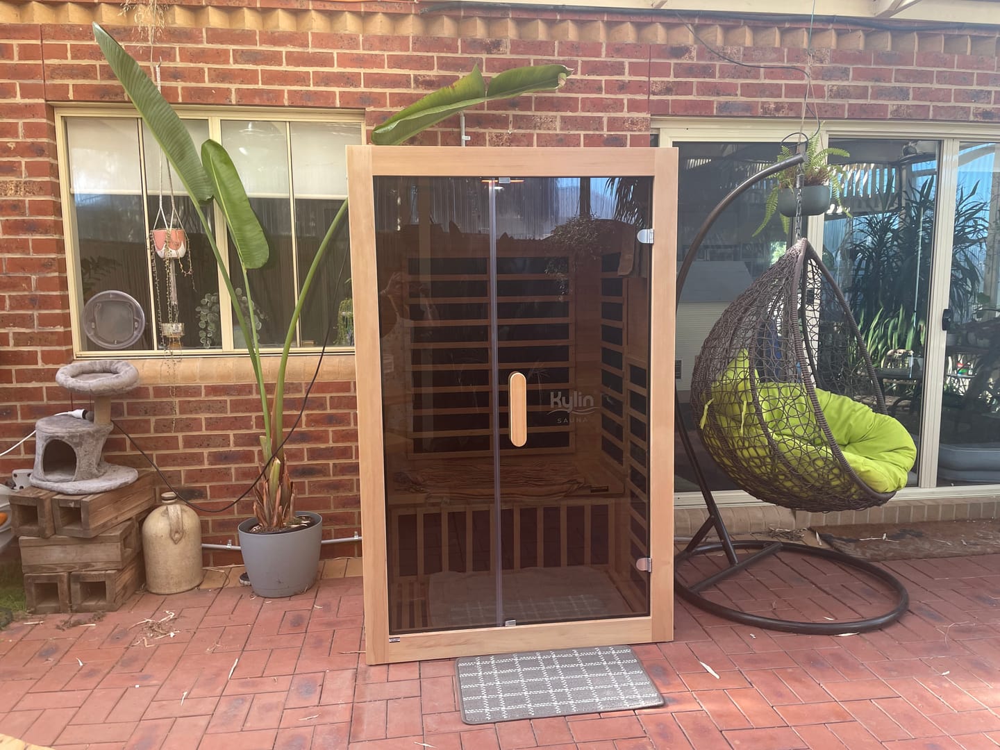 Customer photo review of Kylin Low EMF Carbon Infrared Sauna Room 2 Person H6203 (Floor Heater included)