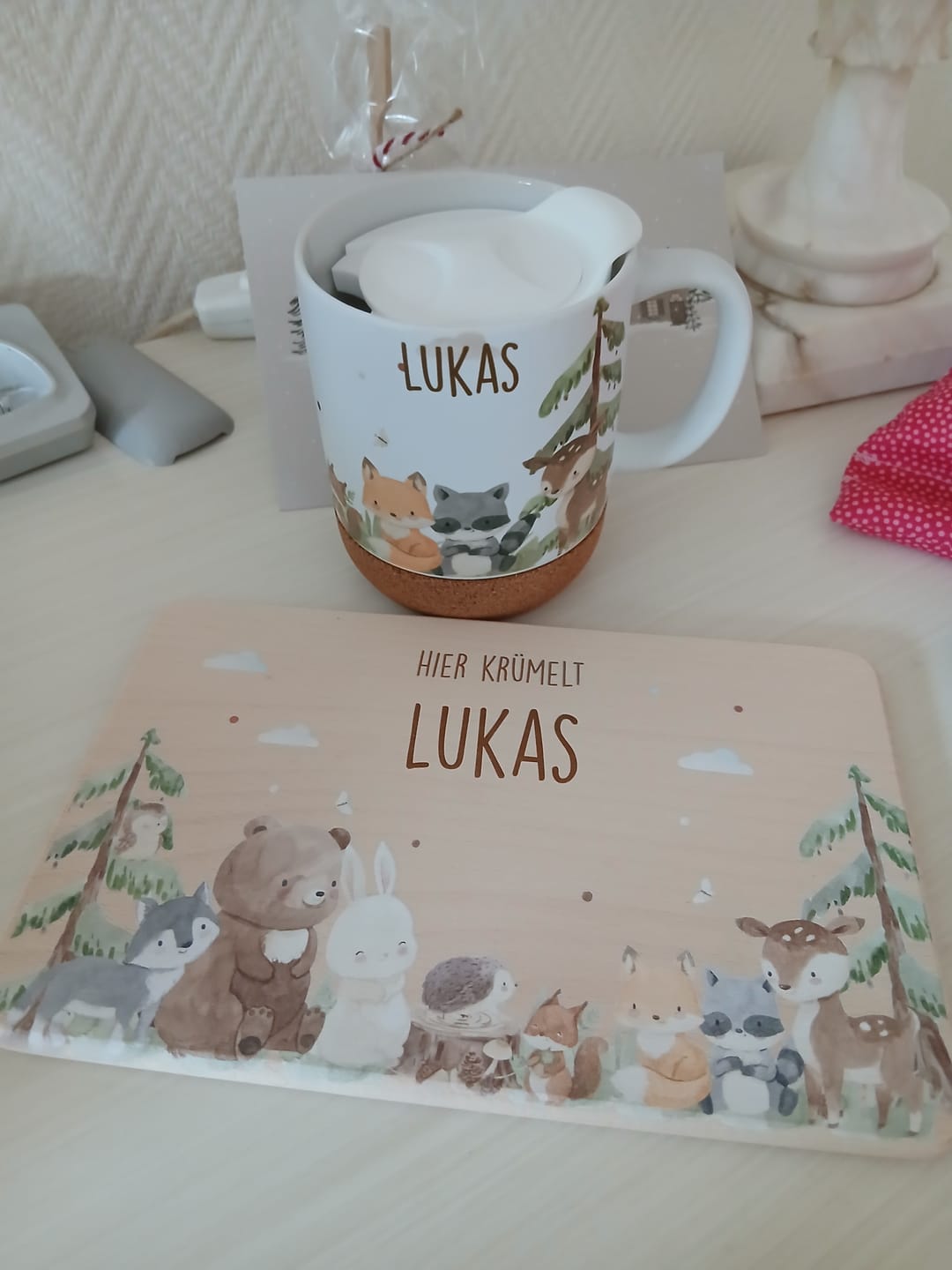 Customer photo review of Kleinkind Frühstück-Starterset: Frühstücksbrettchen mit Tasse