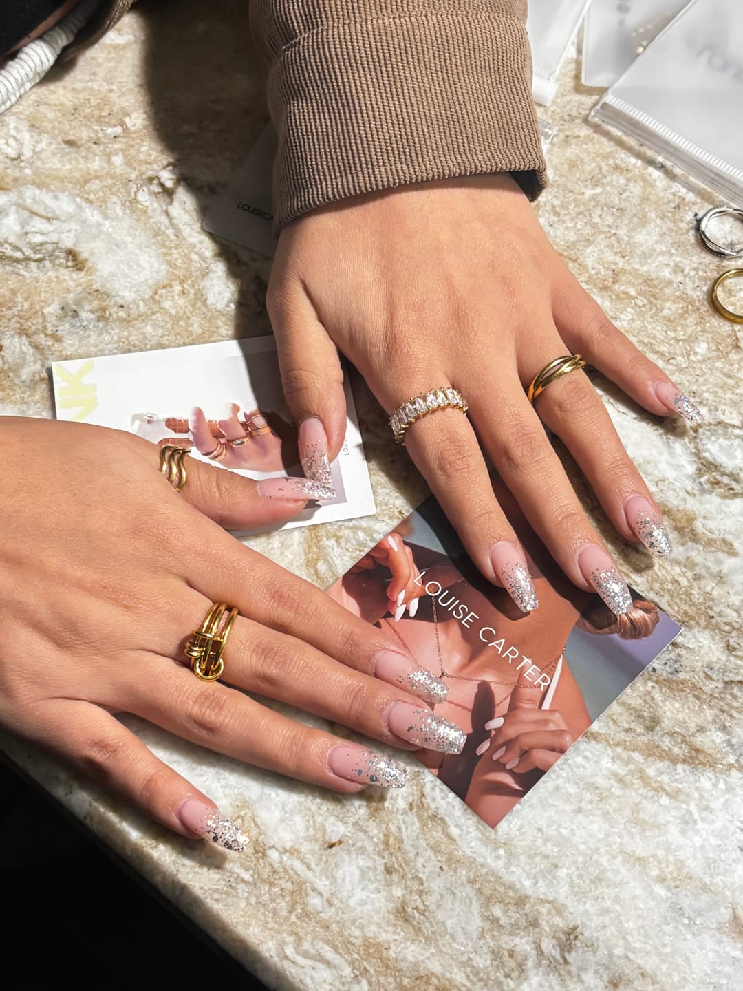 Customer photo review of Wave Trio Ring (Bundle)