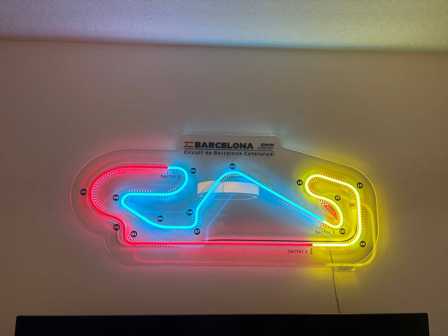 Customer photo review of Circuit De Barcelona-Catalunya Neon Race Track