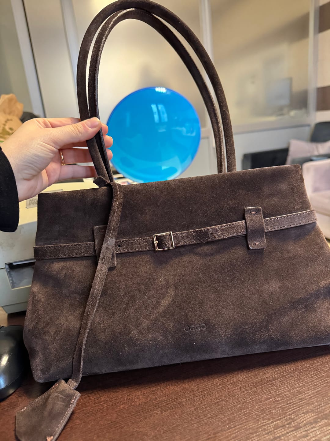 Customer photo review of OGGO SUVEA HAKİKİ DERİ Omuz Çantası