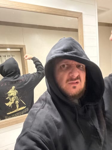 Customer photo review of HOLY LAND II Hoodie