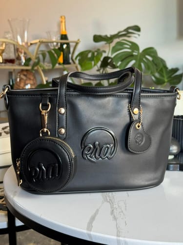 Customer photo review of Black Mini Era Tote Bag