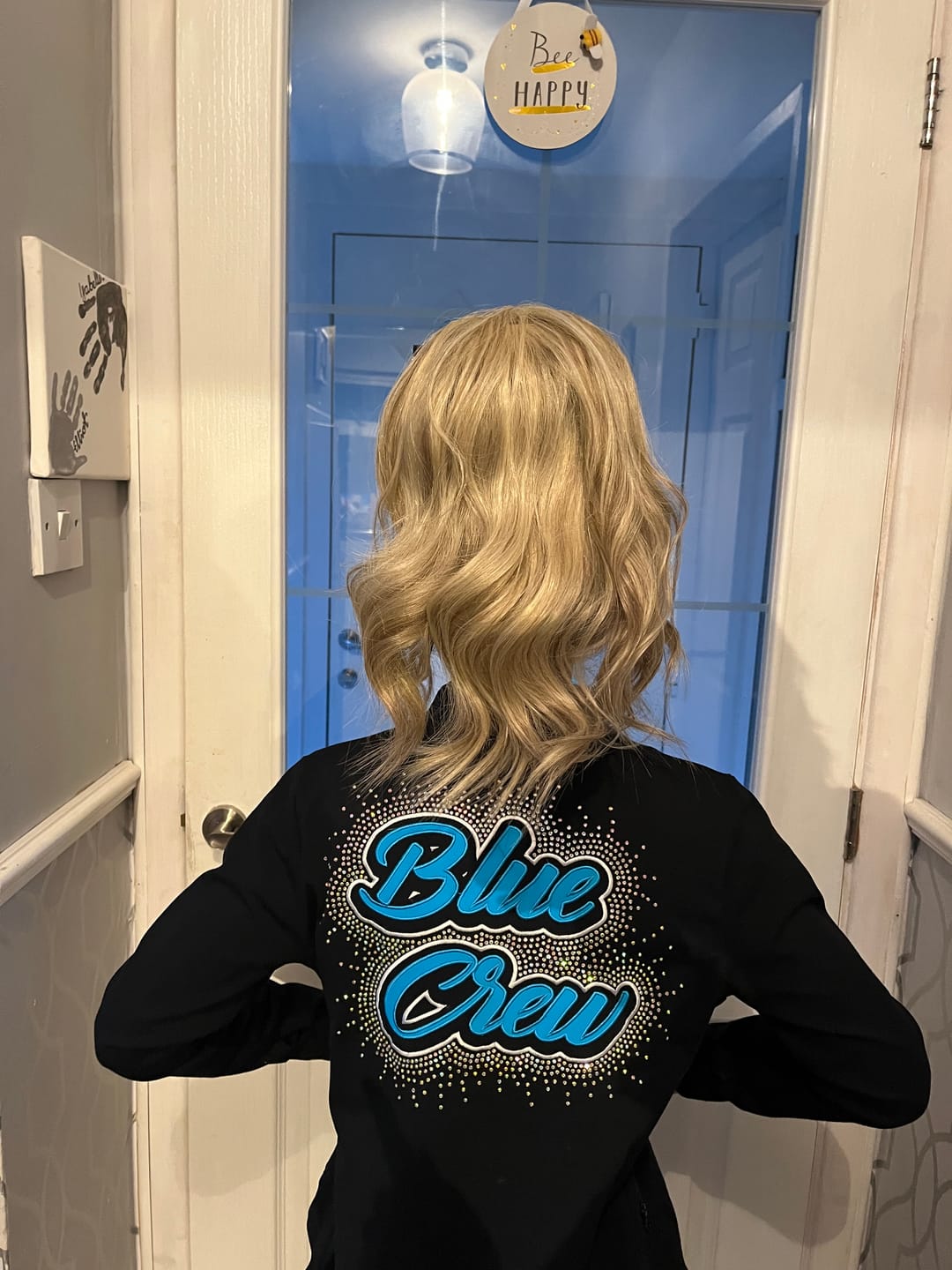 Customer photo review of Stranded Medium Wand Wave Clip-in Ponytail - Colour #18/22 Iris