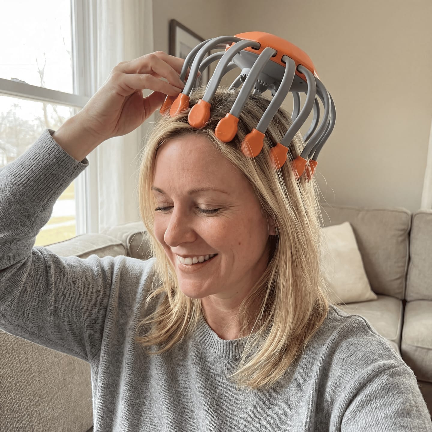 Customer photo review of Head Massager for Migraine Relief