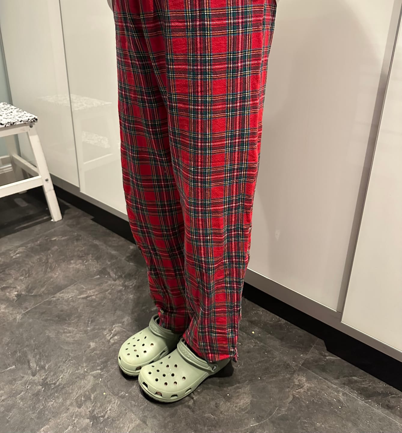 Customer photo review of Red Tartan Brushed Cotton Fabric
