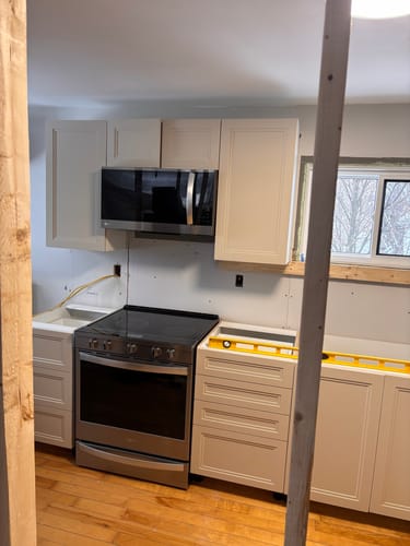 Customer photo review of 10" Wide Base Cabinet - Painted Doors