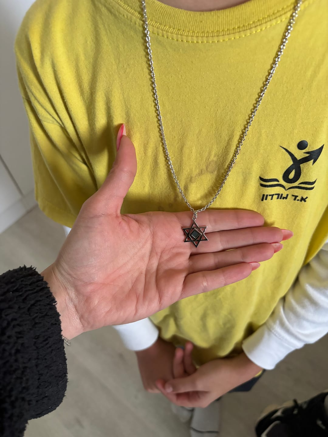 Customer photo review of Star of David Necklace for Men