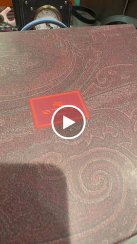 Customer video review of Etro Medium Vela Bag 28cm Blue Calfskin