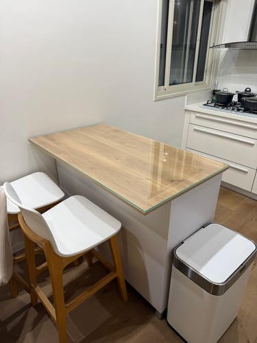 Customer photo review of זכוכית מחוסמת לפי מידה