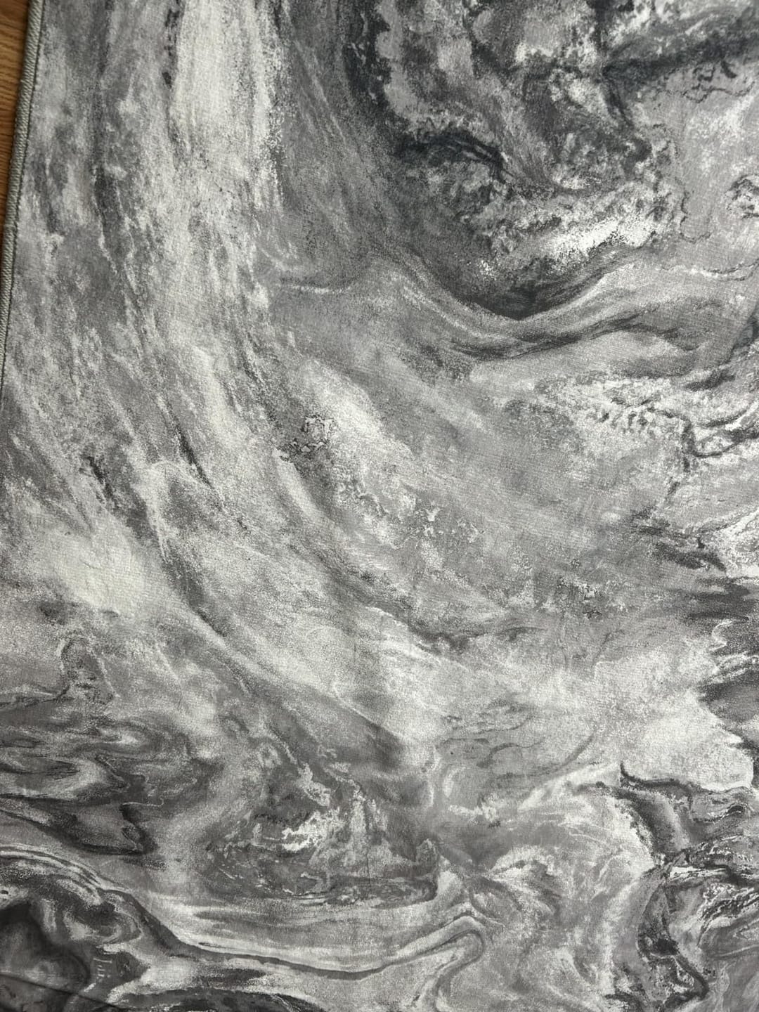 Customer photo review of Marble Washable Area Rug - Gray