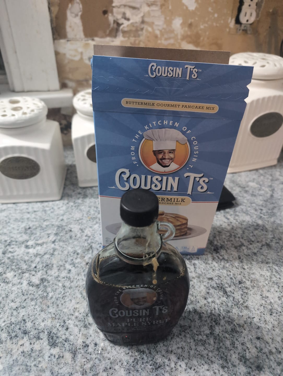 Customer photo review of Cousin T's Buttermilk Gourmet Pancake Mix