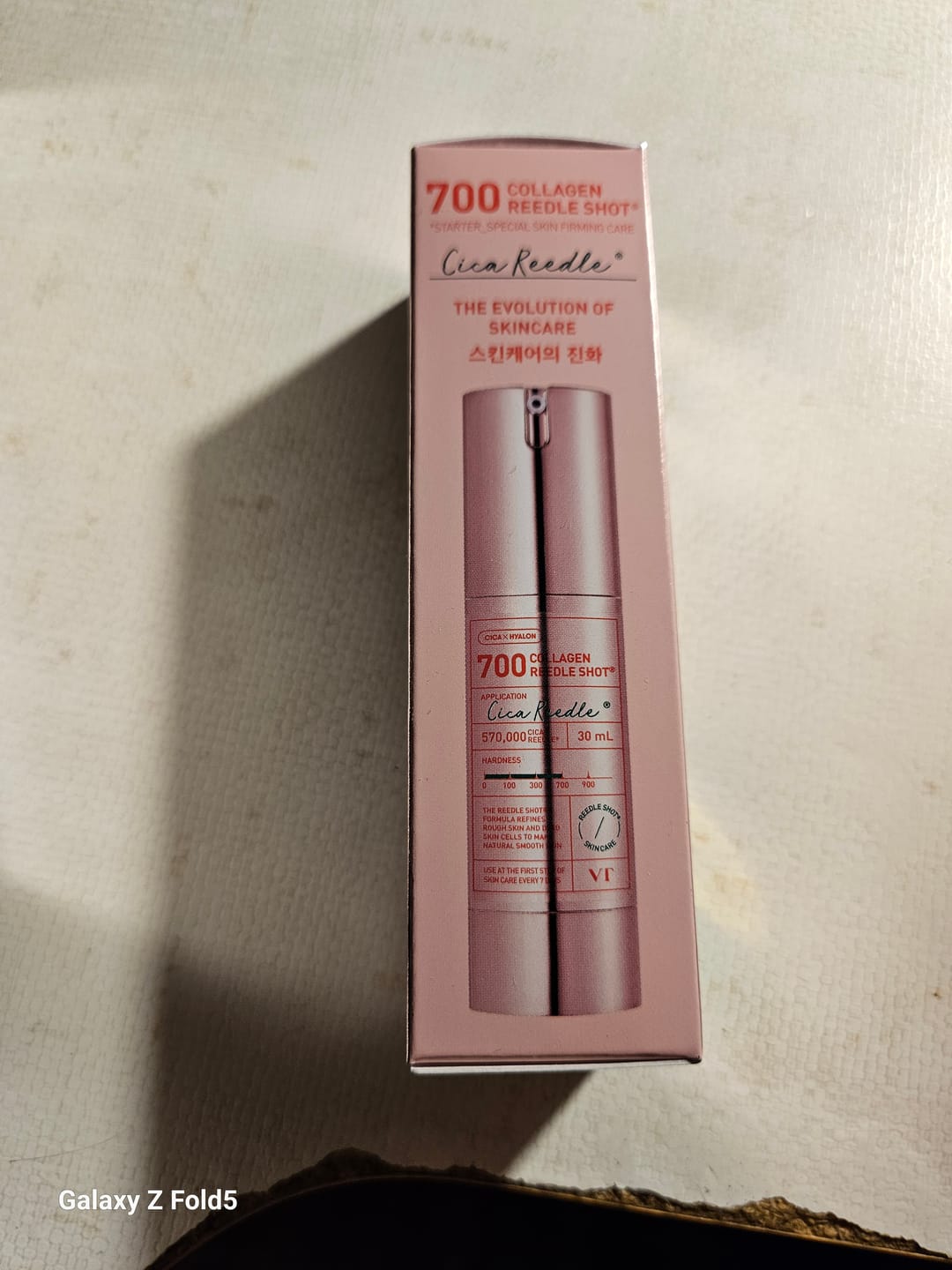 Customer photo review of Nakts serums ar spikulām un kolagēnu VT Cosmetics Collagen Reedle Shot 700