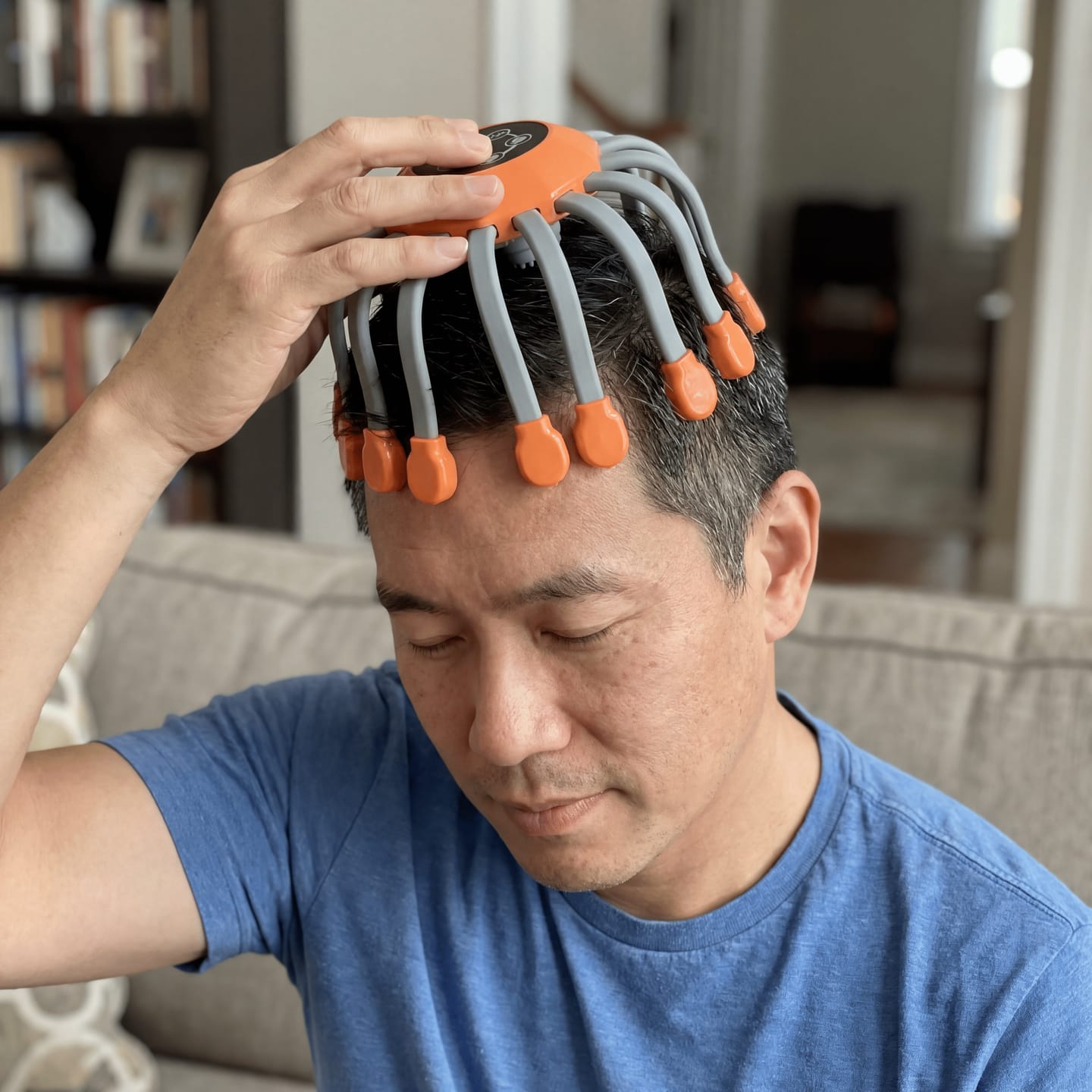 Customer photo review of Head Massager for Migraine Relief