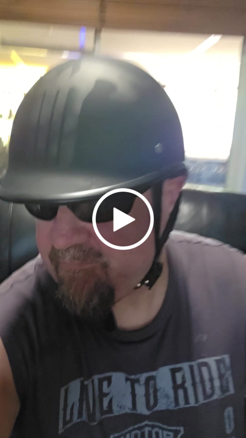 Customer video review of Low Profile Reversible DOT Polo Helmet / Punisher