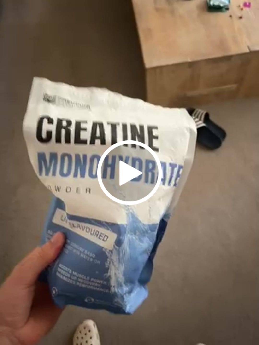 Customer video review of Micronised Creatine Monohydrate