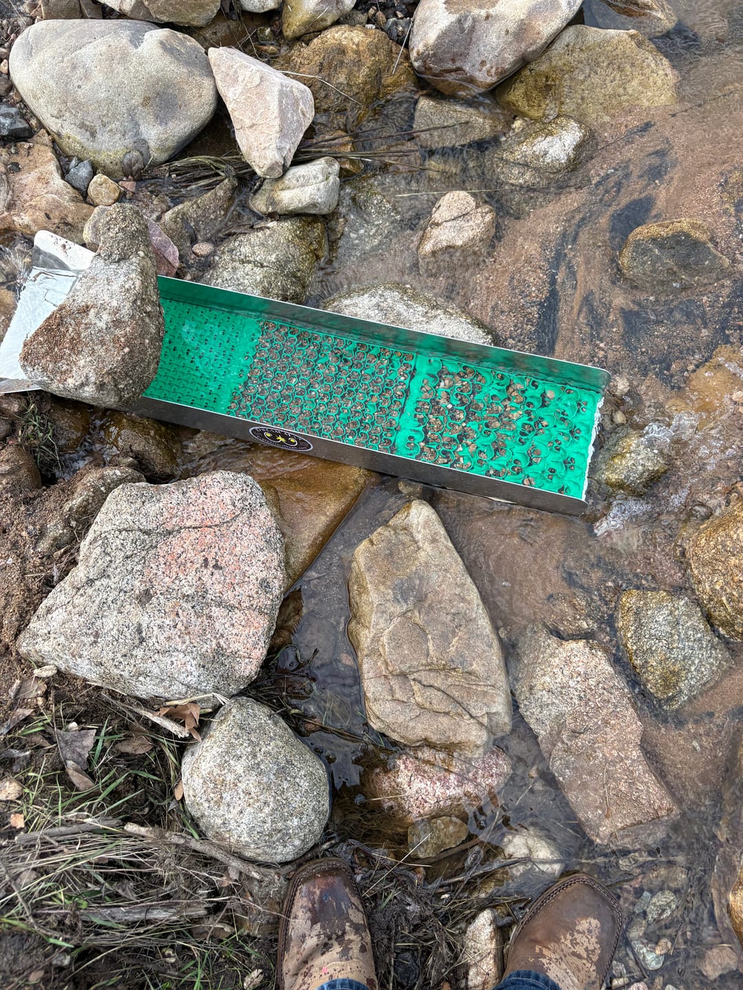Customer photo review of 8X38 Compact Sluice Box with Combo Dream Mat | Gold Prospecting Equipment