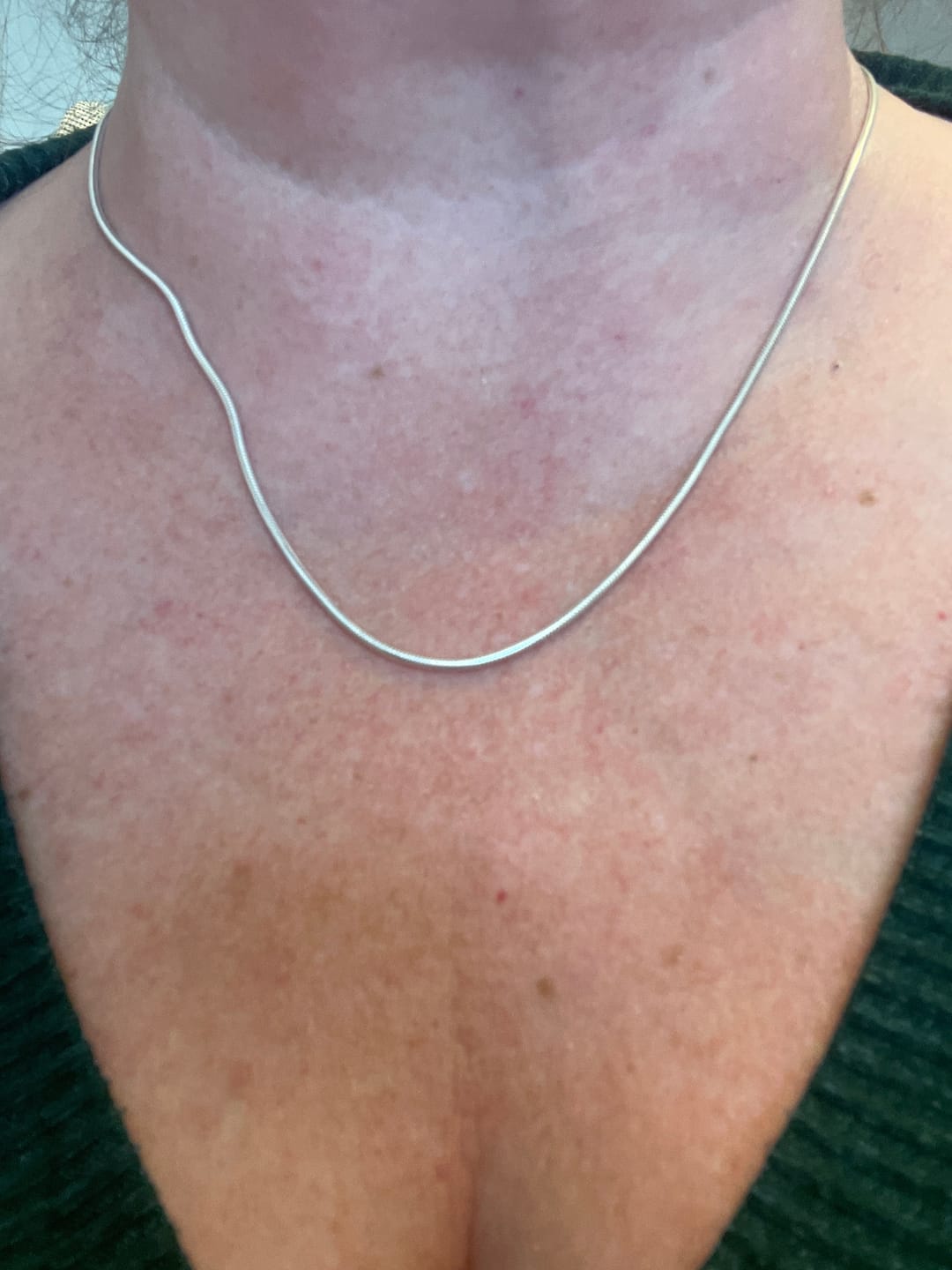 Customer photo review of Sterling Silver Snake Chain - Fine