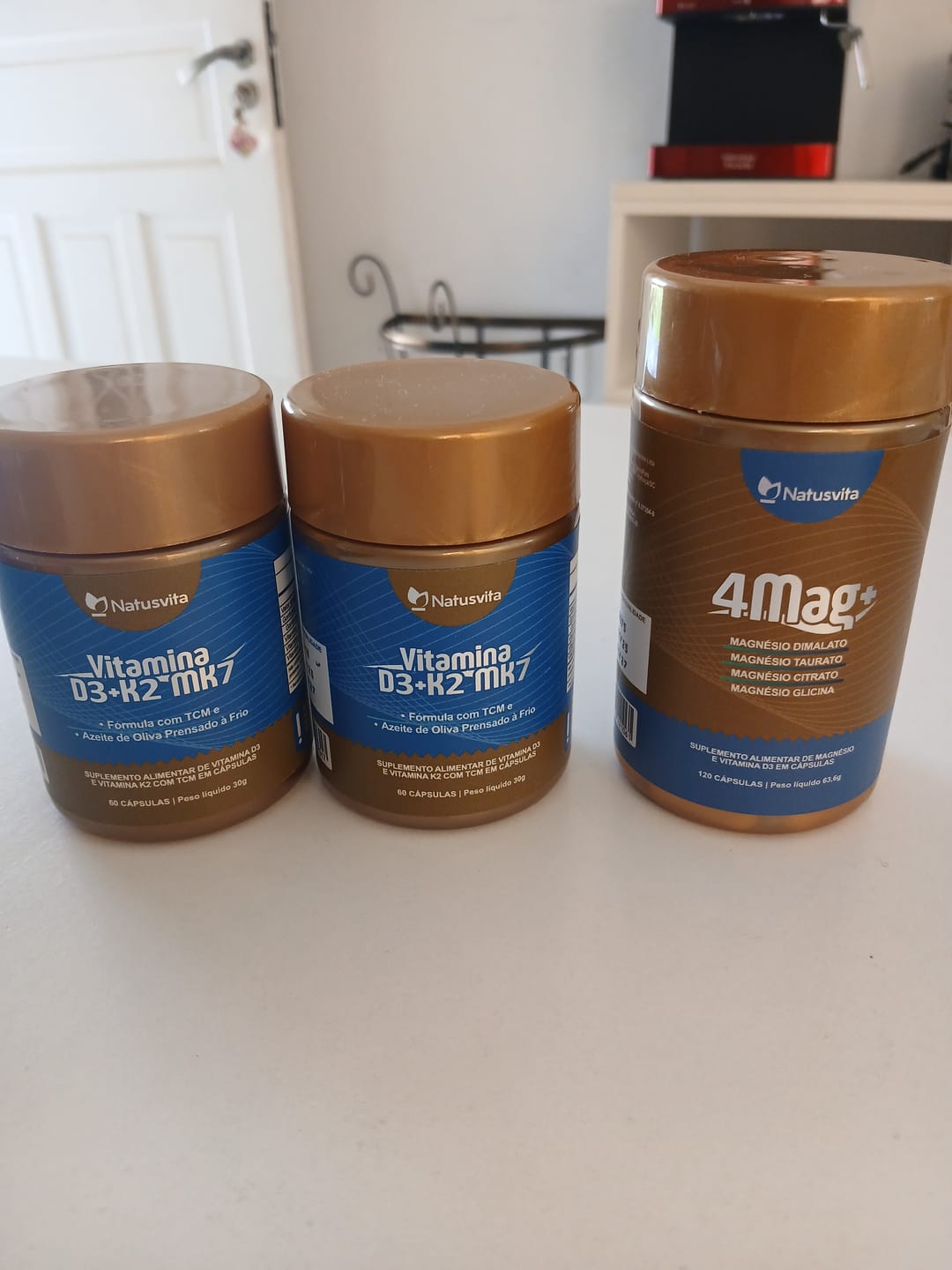 Customer photo review of Vitamina D3 2.000UI + K2 MK7 com TCM e Óleo de Oliva em Cápsulas