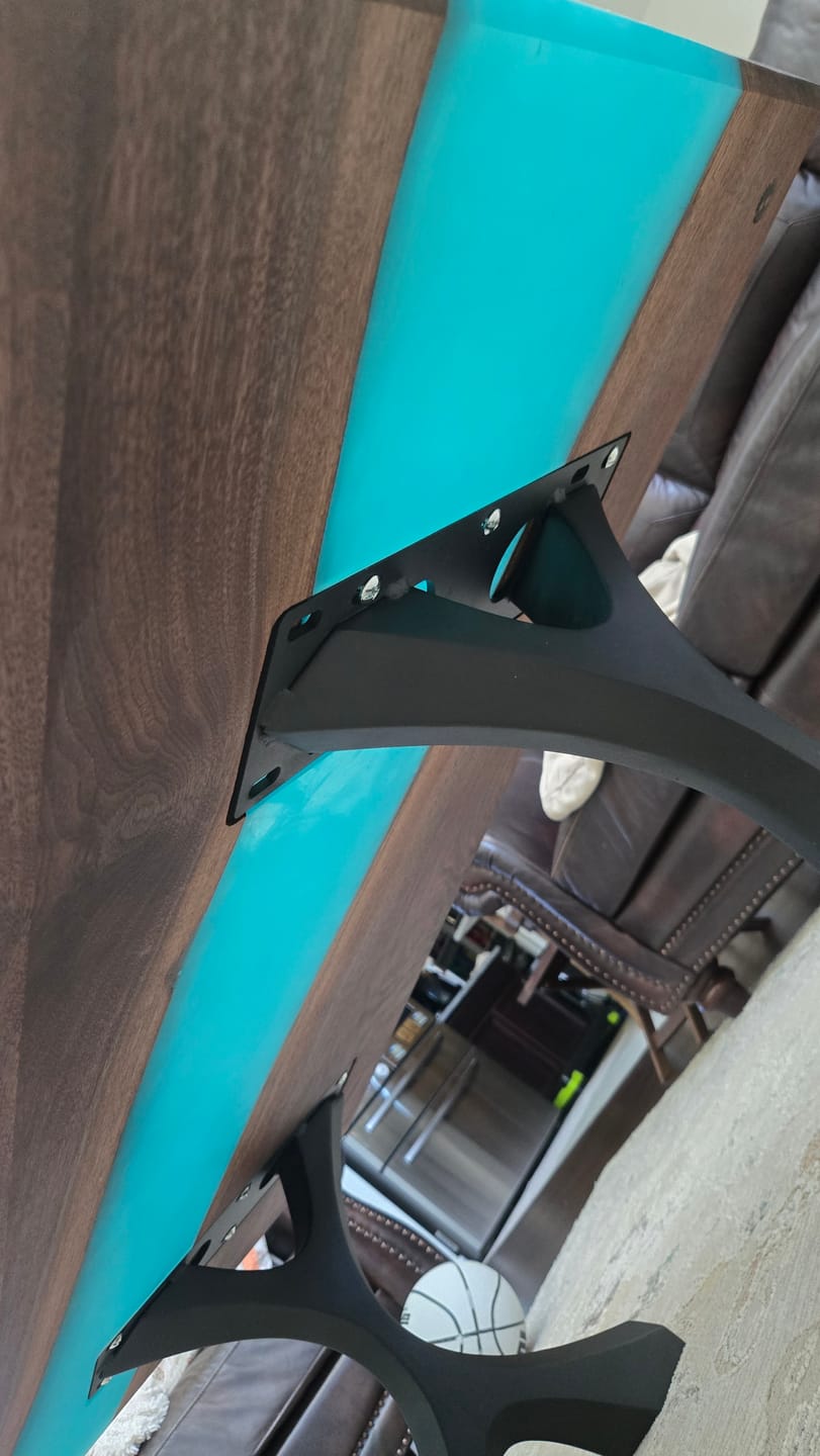 Customer photo review of Coffee Table Legs 120 Xavier 16.1" H Metal X-shaped Furniture