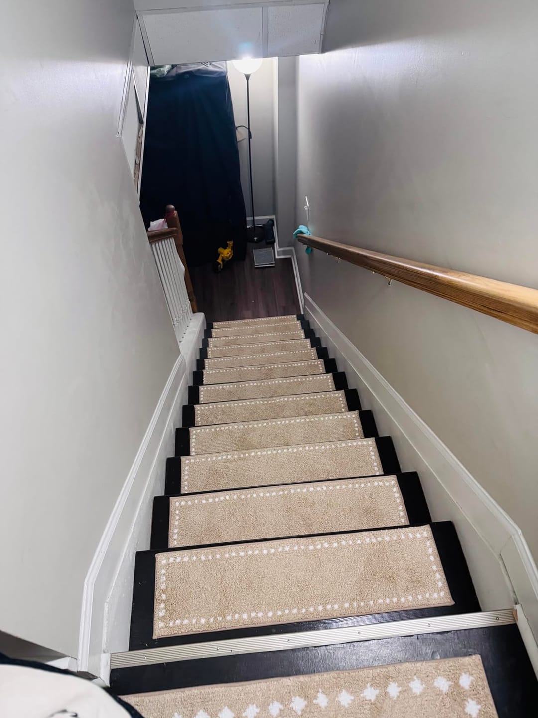Customer photo review of CloudSoft Non-Slip Stair Treads - Beige