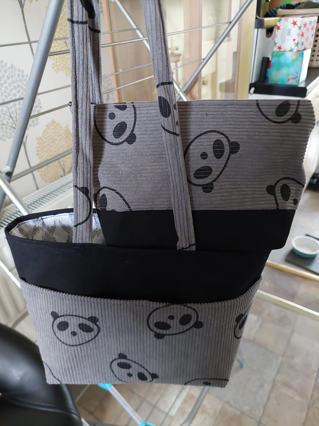Customer photo review of Panda Buddies Stretch Corduroy Fabric