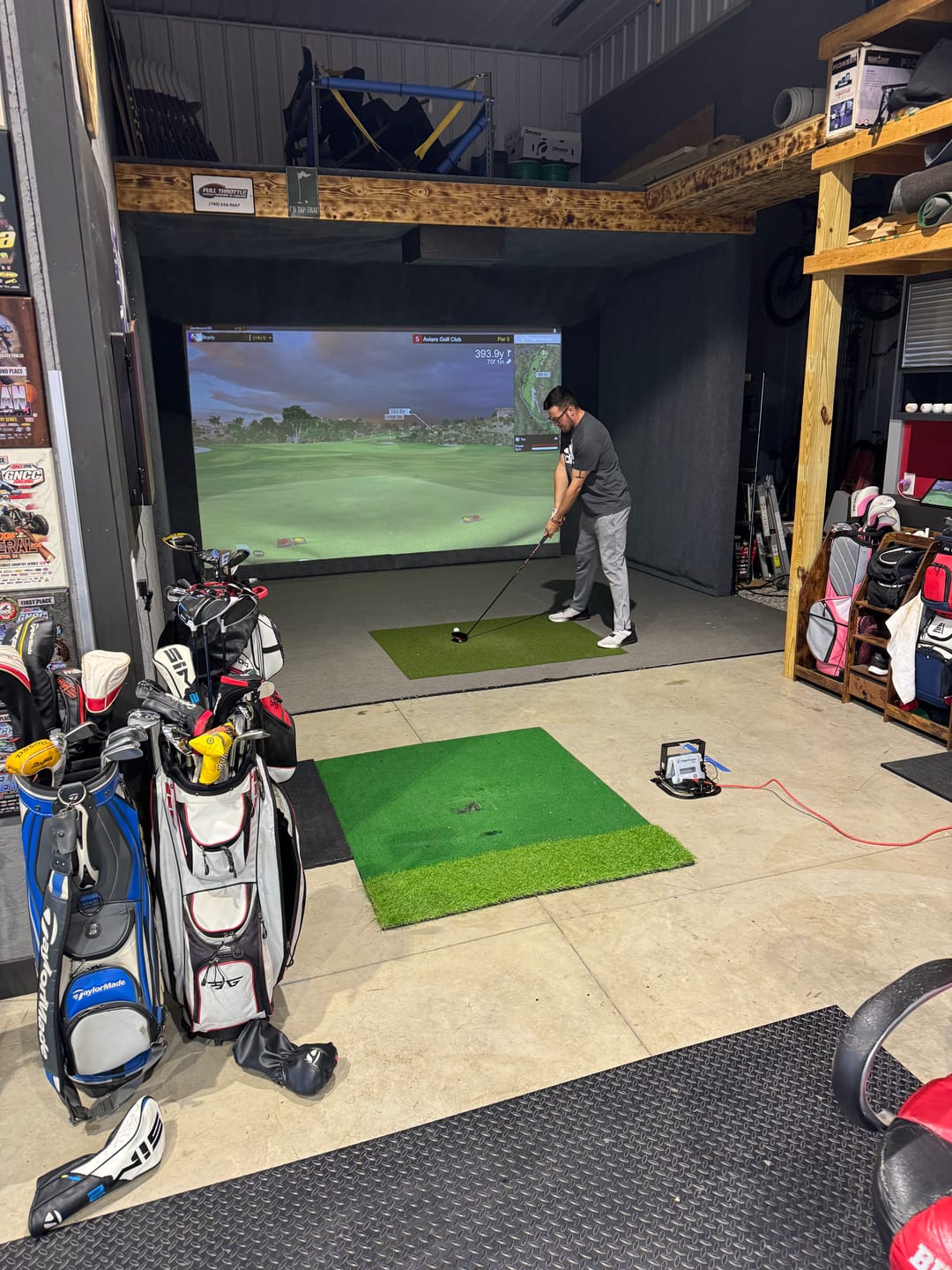 Customer photo review of TeeStrike Golf Hitting Mat Champ 4'x5'