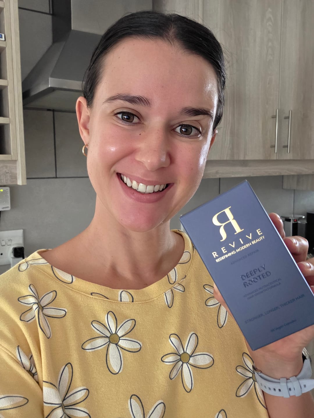 Customer photo review of DEEPLY ROOTED – Advanced Nutraceutical Hair Growth Formula