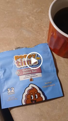 Customer video review of Poopy Time Debloat & Detox Tea