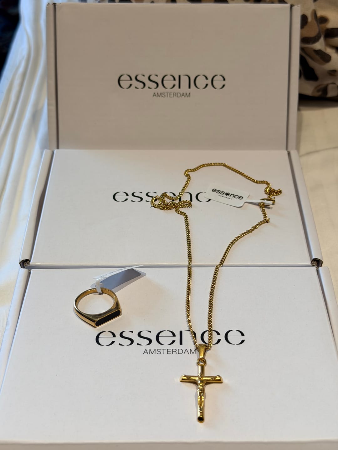 Customer photo review of Crucifix (Gold)