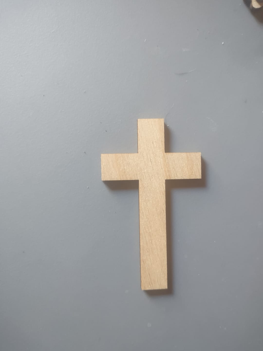 Customer photo review of Unfinished Wood Tall Cross Shape - Christian - Craft - up to 46" DIY