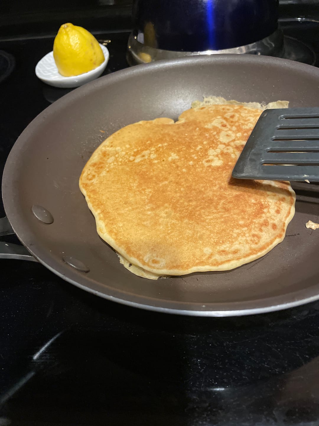 Customer photo review of Cousin T's Gourmet King Trump Pancake & Waffle Mix