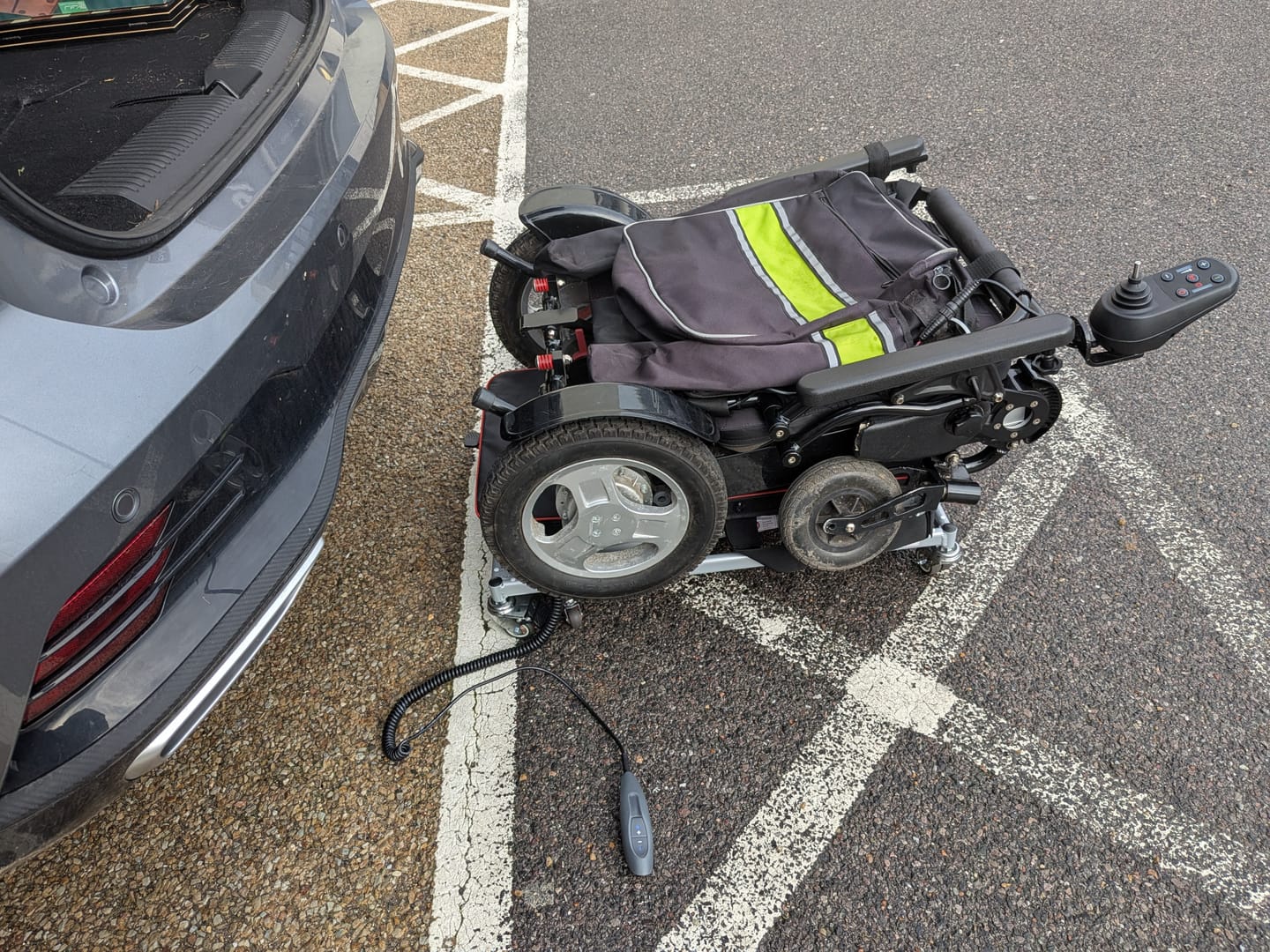 Customer photo review of Portable Car Boot Hoist by Etech Mobility