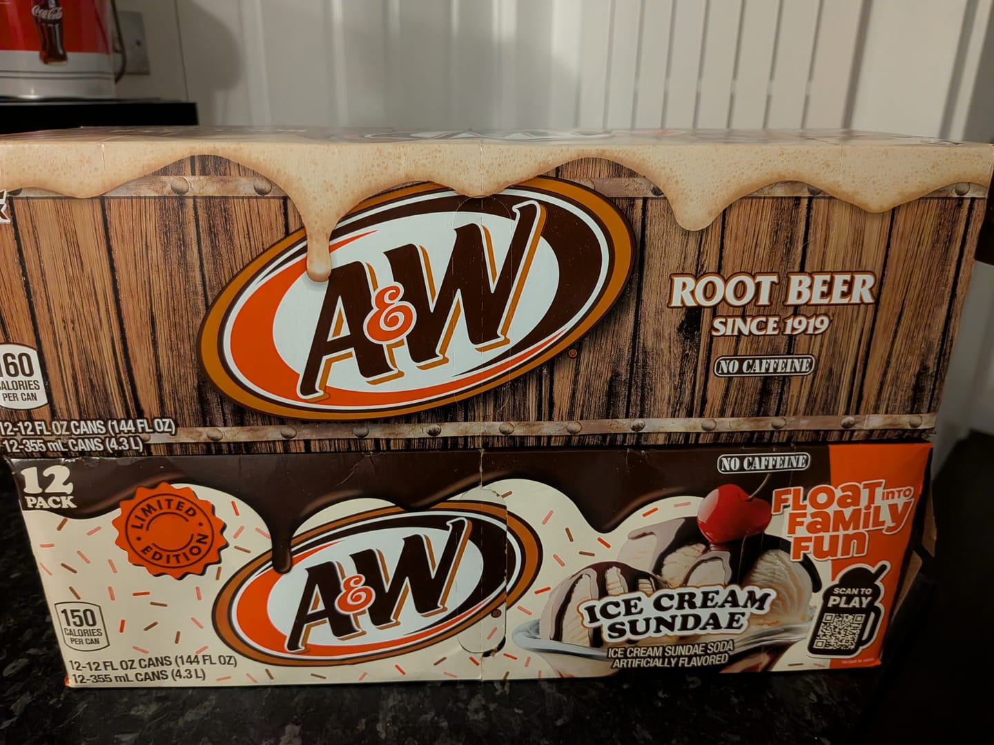 Customer photo review of A&W Ice Cream Sundae 12fl oz/355ml - Pack of 12