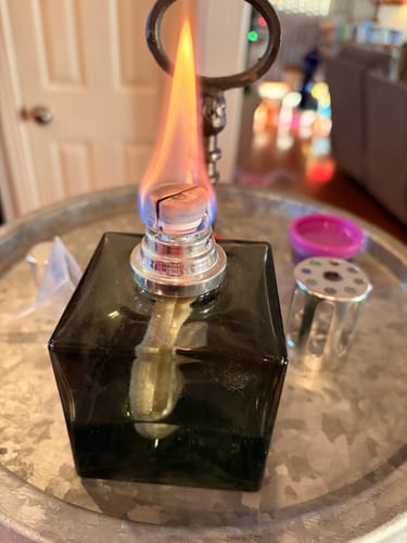 Customer photo review of 3P Universal Replacement Wick & Burner Stone for Lampes by Maison Berger