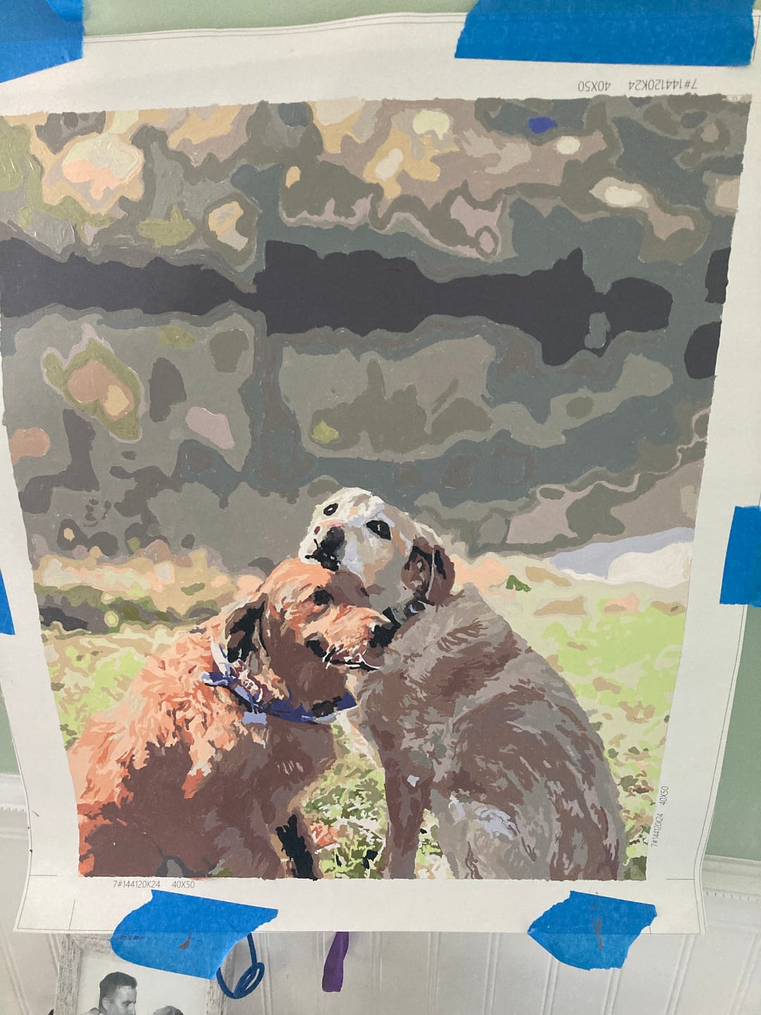 Customer photo review of Paint your own Photo - Custom Paint by Number
