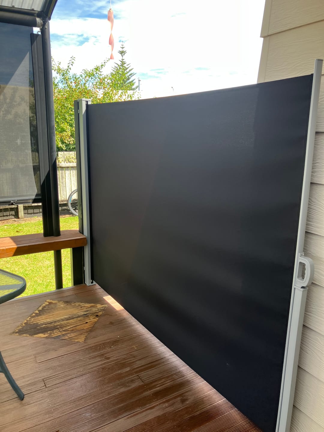 Customer photo review of Retractable Side Awning & Privacy Screen 1.8m X 3m